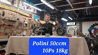 Polini minibike 50ccm 10ps 18kg Teil 1 Vorstellung und Bearbeitung