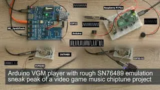 Arduino VGM player with rough SN76489 emulation - sneak peak of a video game music chiptune project