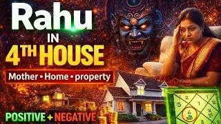 Rahu in Fourth House Explained | Home, Mother, Property, Vehicle & Emotional Peace | Vedic Astrology