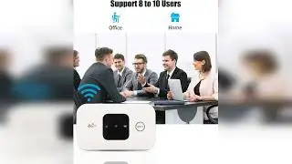Review: 4G Network Router, Portable WiFi Hotspot with SIM Card Slot, 150Mbps Pocket Mobile Hot...
