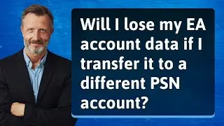 Will I lose my EA account data if I transfer it to a different PSN account?