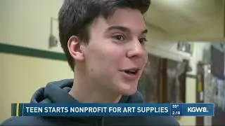 Teen starts nonprofit for art supplies