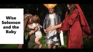 Wise Solomon and the Baby, for kids, 4k, 1 Kings 4
