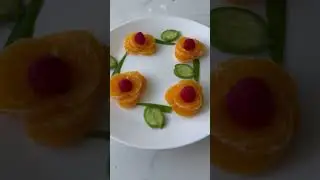 Super Fruit Decorations 2024 #art #top10 #fruit #cucumber #youtube #shorts #salad #rose