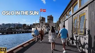 Oslo 🇳🇴 4K Walking Tour | Sunny Day In Norway's Beautiful Captial