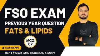 CFSO/TO & FSO MCQ CLASS-07 | FSSAI MCQ CLASSES| FSO Objective Book.