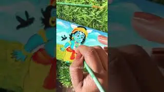 The Eternal Play of Little Krishna/नटखट कान्हा की बाल लीला✨🦚..#ChoteKrishna #LadduGopal #balkrishna