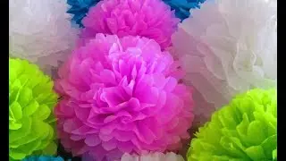 C&oacute;mo hacer pompones de papel muy f&aacute;cil - Ronycreativa manualidades