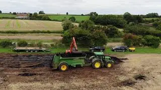 Bio-Solid Spreading at Ebbdown Farm.