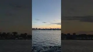 Beautiful sunset with these waves 🌊  #halifax #waterfront #canada #peace