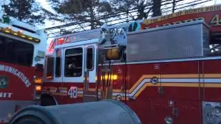FDNY - New Ladder 48 - OnScene to 2nd Alarm Bronx Box 4078