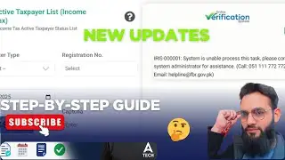 FBR Active Taxpayer List Not Showing? | ATL Error 2025 Ka Asaan Hal | #fbr