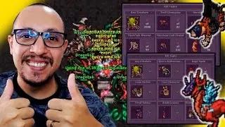 TIBIA - HUNTING TASK EP 24 - VÁRIAS TASKS CONCLUÍDAS, TASKS DO KROZTER E MAIS 🔥