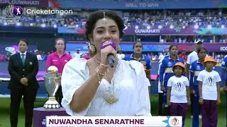 Srilankan 🇱🇰National Anthem by Nuwandha Senarathne || #icc  #cwc2025 Opening Ceremony ACA Stadium 