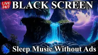 FALL INTO DEEP Sleep Music NO ADS, 432Hz Ambient Meditation Dreamscape, Black Screen, Sleeping Music