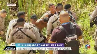Perseguição com tiros na Paralela: Índio meteu no buzú e se jogou no córrego|ARATU NOTICIAS|TV ARATU