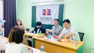 Học sinh H&agrave;n Quốc của ABAY phỏng vấn trường Kyungil
