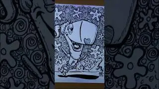 How to draw Spongebobs Pearl Krabs Tired #art #drawing #sketch  #ipad #drawing #inkart #tattoos