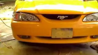 do it yourself car paint. ( yellow mustang)