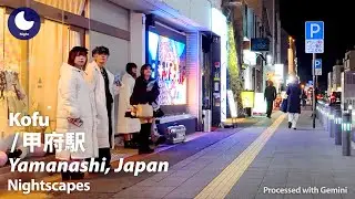 ⁴ᴷ Yamanashi: Kofu Station (山梨県: 甲府駅) - Japan Walking Tour (January, 2026)