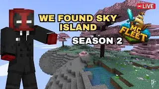 🔴 MINECRAFT LIVE | We found sky island ! 💎 | MC Fleet S2 | Hardcore Survival (Veg Only 🌱) #minecraft