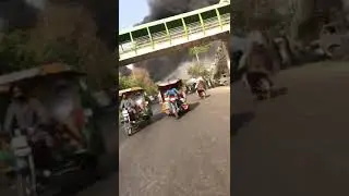 Fire 🔥 fath gher lahore, lahore fath gher ma aag, tank blast