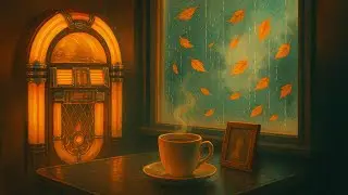 Golden Leaves, Gentle Rain 🍂 | Retro-Futuristic 1950s Jazz Ballad | Digital Diner Jams