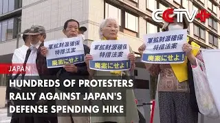 Hundreds of Protesters Rally Against Japan's Defense Spending Hike