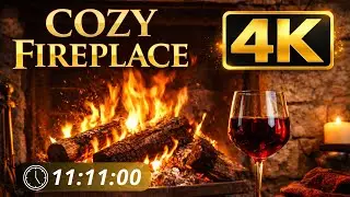 👉 Cozy Fireplace Ambience 🔥 11 Hours of Crackling Fire for Atmosphere & Decor