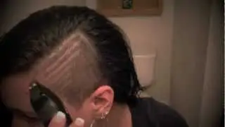 HAIRCUT DESIGN #4 SIMPLE-- SHAVED SIDE-CUTTING MY HAIR BY MYSELF!