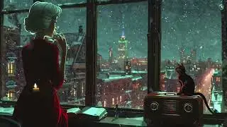 Oldies Playing in Another Room for Sleep | Cozy Vintage Night Music Where Her Quiet Nights Feel Safe