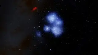 Pleiades Cluster - space engine #pleiades #simulation