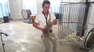 Франсис Видил (орган) и Сергей Бельгисов (саксофон) на органном фестивале в Саратове