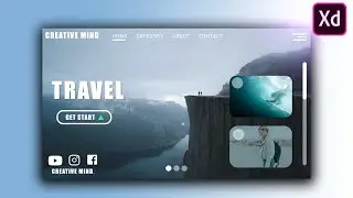 How to design web page in Adobe XD/WEB DESIGN - (CREATIVE MIND)