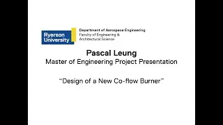 Pascal Leung - Master of Engineering Project Presentation