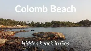 Hidden Beach in Goa | Colomb Beach 360 degree aerial view from DJI Mavic Mini