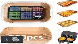 200PCS Air Fryer Liners for Ninja: Higher Non Stick Disposable Parchment Paper Liner