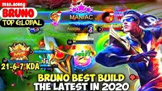BRUNO BEST BUILD IN 2020 | TOP GLOBAL BRUNO mas.aceng - MOBILE LEGENDS