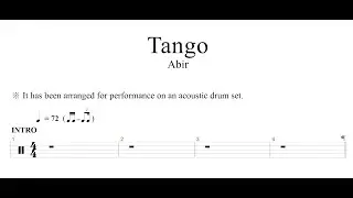 Abir - Tango | DRUM SHEET MUSIC
