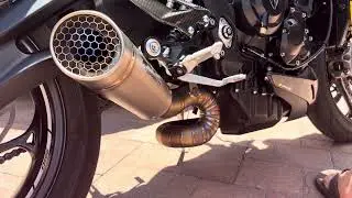2024 Triumph Street Triple moto2  titanium Spark exhaust full system