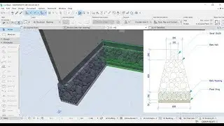 Tutorial ARCHICAD 22 Custome Foundation Membuat Pondasi Manual Kopleks Dengan Detail