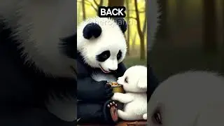 Hero Panda Saves Puppy From Certain Death! 🐼🐶 (Emotional Rescue) - #panda