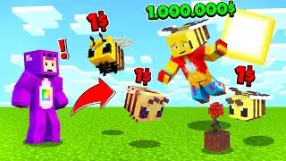 PASO DE VAGABUNDO A MILLONARIO en MINECRAFT - BEE SWARM SIMULATOR