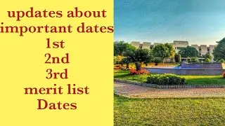 Important update about merit list of uog#Admission in uog