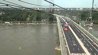 Ausblick aus der Kölner Rheinseilbahn