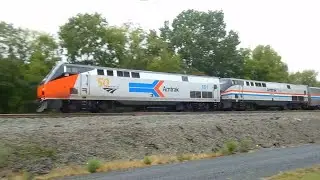 2 Heritage units and a Viewliner Inspection Car on 1 train and some more in Bristow, VA | 10/1/22