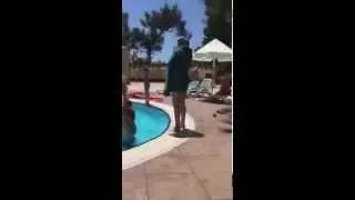 Rachuli - During Aqua Aerobics, Antalya Hotel