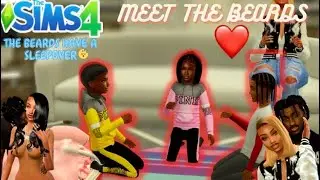 💕MEET THE BEARDS | 😴FAMILY SLEEPOVER | SIMS 4 #sims4lxo