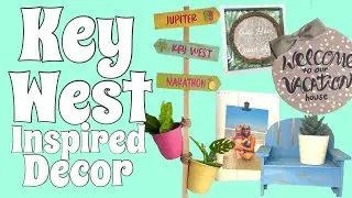 Key West inspired TROPICAL decor DIYS!!!🐠