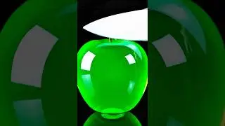 Cutting a $1,000,000 Glowing Apple! 😱 #trending #OddlySatisfying #shorts #asmr